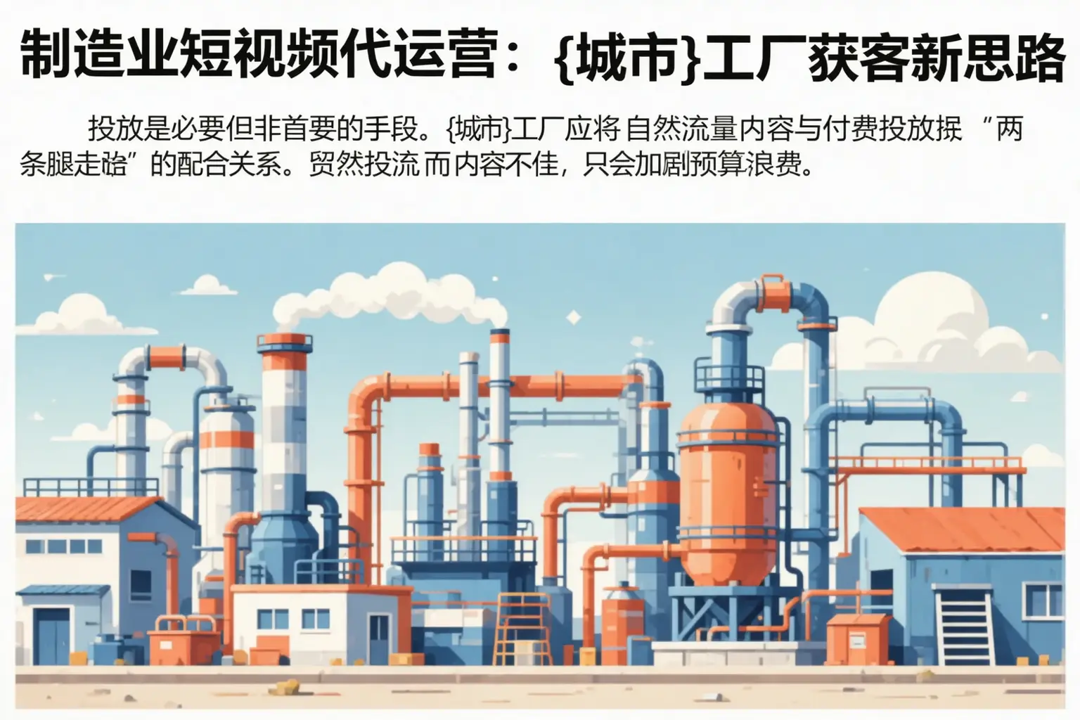 制造业短视频代运营：黄平工厂获客新思路